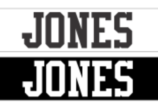 Hockey Jersey Name Bar